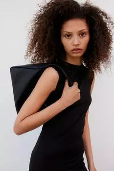 Сумка через плечо с покрытием H&M, черный