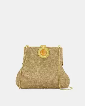 Сумка через плечо с полудрагоценным камнем Tintoretto, цвет Crudo