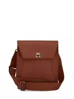Сумка через плечо с поворотным замком Akris, коричневый