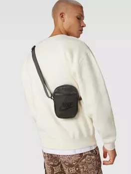 Сумка через плечо с принтом этикетки Nike, серый