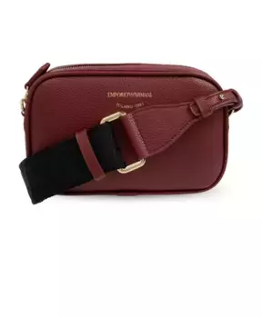 Сумка через плечо с принтом логотипа Emporio Armani, красный