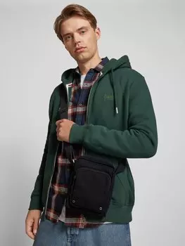 Сумка через плечо с пришитой этикеткой Levi's, черный