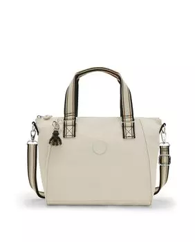 Сумка через плечо с регулируемым ремнем цвета экрю Kipling