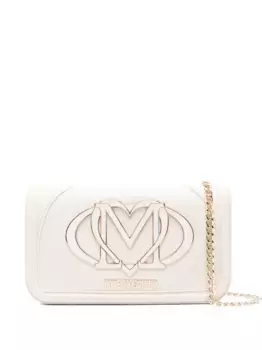 Сумка через плечо с ремнем-цепочкой и логотипом Love Moschino, нейтральный