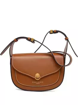 Сумка через плечо с ремнем и верхней ручкой GIANNI CHIARINI, коричневый
