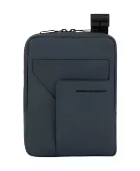 Сумка через плечо с RFID защитой и карманом для iPad mini Piquadro, зеленый