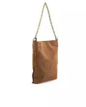 Сумка через плечо с ручкой-цепочкой и застежкой-молнией Mustang, коричневый