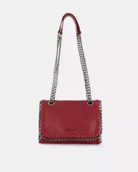 Сумка через плечо с ручкой-цепочкой Tintoretto, бордовый