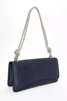 Сумка через плечо с темно-синим стразом QUIZ Clothing