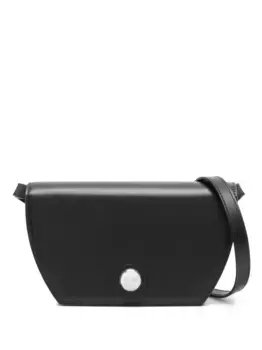 Сумка через плечо с тисненым логотипом Furla, черный