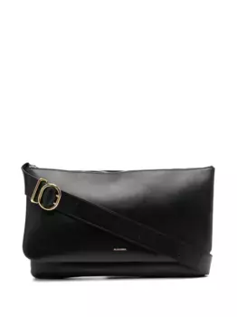 Сумка через плечо с тисненым логотипом JIL SANDER, черный
