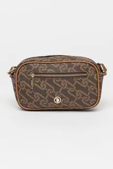 Сумка через плечо с узором U S Polo Assn , коричневый