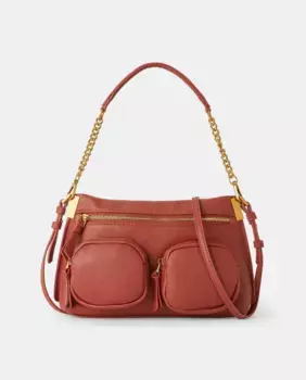 Сумка через плечо с внешними карманами Tintoretto, цвет 600 Rojo