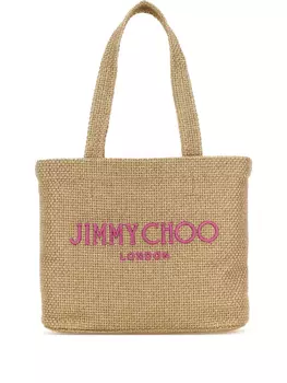 Сумка через плечо с вышитым логотипом Jimmy Choo, нейтральный