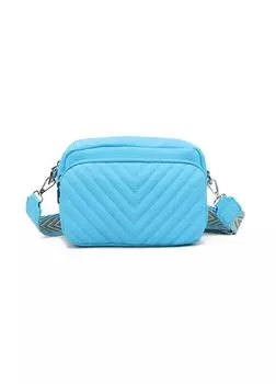 Сумка через плечо с вышитым ремешком KOKO COUTURE, синий