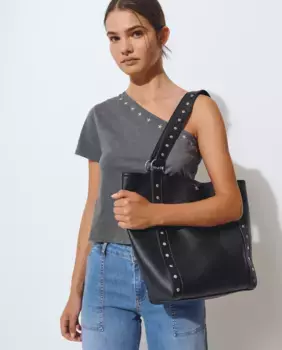 Сумка через плечо с заклепками Brownie, черный