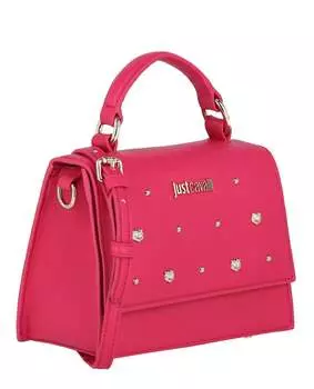 Сумка через плечо с заклепками Just Cavalli, цвет Fuchsia Purple