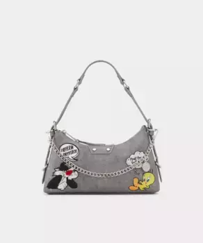 Сумка через плечо с застежкой-молнией Aldo, серый