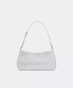 Сумка через плечо с застежкой-молнией Aldo, серебрянный