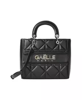 Сумка через плечо с золотистыми деталями Galle Paris, черный