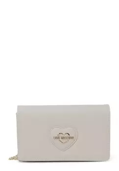 Сумка через плечо SAFFIANO Love Moschino, бежевый