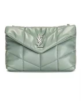 Сумка через плечо Saint Laurent Toy Puffer, цвет Vert Opaline