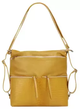 Сумка через плечо Samantha Look, натуральная кожа, производство Италия, желтый