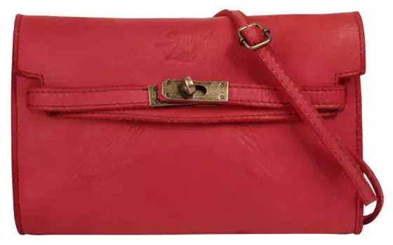 Сумка через плечо Samantha Look, натуральная кожа, производство Италия, красный