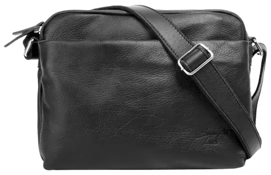 Сумка через плечо Samantha Look, натуральная кожа, производство Италия, черный