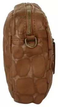 Сумка через плечо Samantha Look, натуральная кожа, производство Италия, цвет Cognac