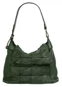 Сумка через плечо Samantha Look, натуральная кожа, производство Италия, зеленый