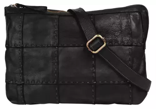 Сумка через плечо Samantha Look, натуральная кожа, производство Италия, черный