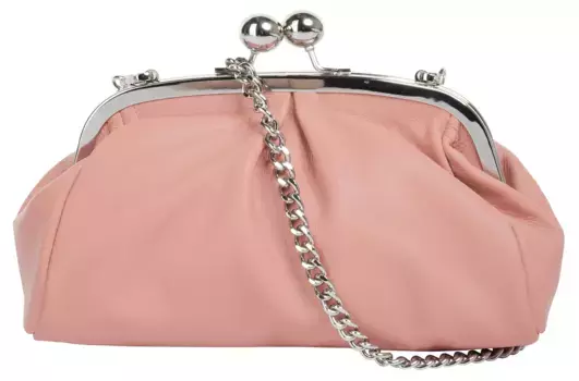 Сумка через плечо Samantha Look, натуральная кожа, производство Италия, розовый