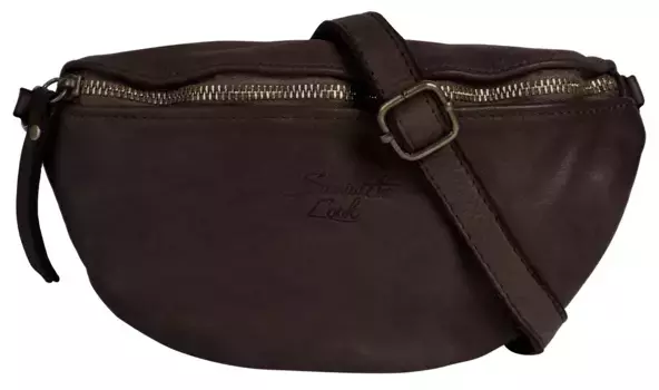 Сумка через плечо Samantha Look, натуральная кожа, производство Италия, коричневый