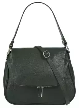Сумка через плечо Samantha Look, натуральная кожа, производство Италия, зеленый