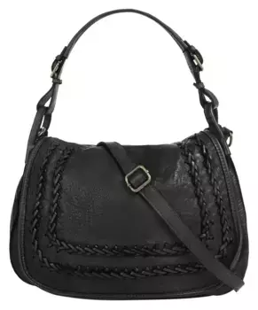 Сумка через плечо Samantha Look, натуральная кожа, производство Италия, черный