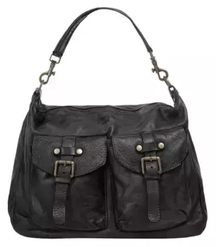 Сумка через плечо Samantha Look, натуральная кожа, производство Италия, черный