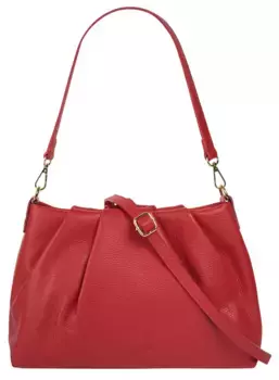Сумка через плечо Samantha Look, натуральная кожа, производство Италия, красный
