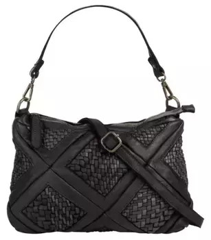 Сумка через плечо Samantha Look, натуральная кожа, производство Италия, черный