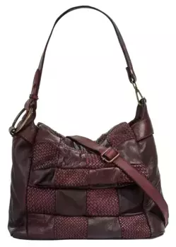 Сумка через плечо Samantha Look, натуральная кожа, производство Италия, бордовый