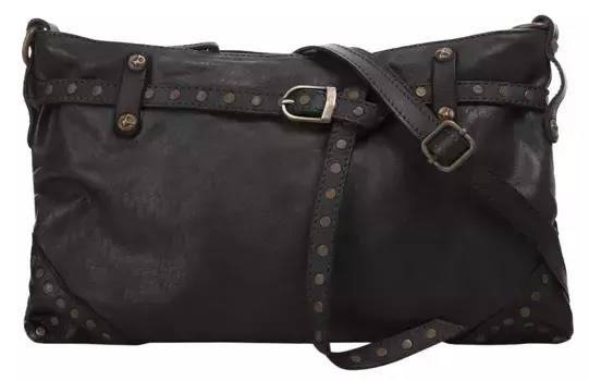 Сумка через плечо Samantha Look, натуральная кожа, производство Италия, черный