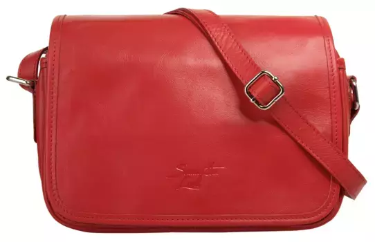 Сумка через плечо Samantha Look, натуральная кожа, производство Италия, красный