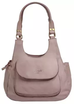 Сумка через плечо Samantha Look, натуральная кожа, производство Италия, розовый