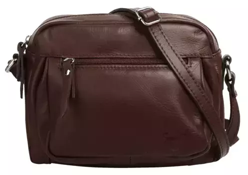 Сумка через плечо Samantha Look, натуральная кожа, коричневый