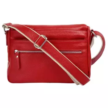 Сумка через плечо Samantha Look, натуральная кожа, производство Италия, красный
