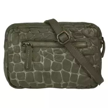 Сумка через плечо Samantha Look, натуральная кожа, производство Италия, зеленый