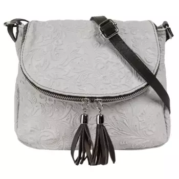 Сумка через плечо Samantha Look, натуральная кожа, производство Италия, белый