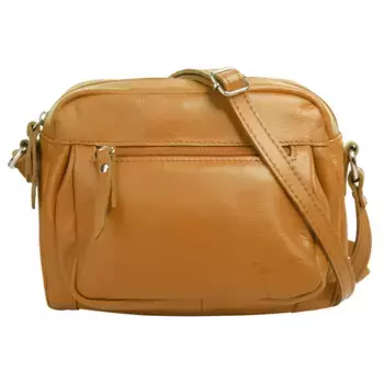 Сумка через плечо Samantha Look, натуральная кожа, желтый