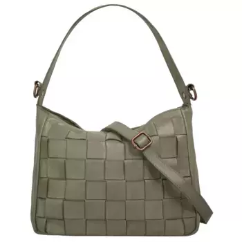 Сумка через плечо Samantha Look, натуральная кожа, производство Италия, зеленый