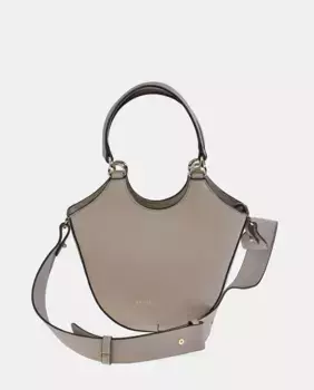 Сумка через плечо Sandra Fleckled из черной кожи с короткой ручкой и ремнем через плечо Sandra Freckled, цвет Topo